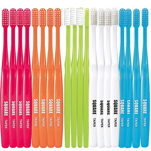 リセラ スクエア 歯ブラシ オールテーパー毛 M(ふつう) 20本 Recera SQUARE 歯科専売品